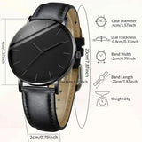 4/5PCS Fashion Leather Strap Men Business Watches Casual Mens Quartz Watch Vintage Bracelets Set Reloj Hombre（Without Box）