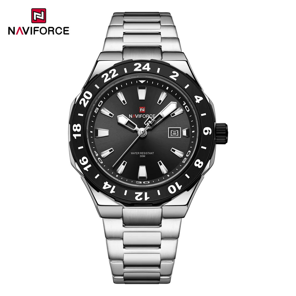Naviforce 9249 High Quality Sports Casual Mens Watch Business Stainless Steel Quartz Wristwatches Male Clock Reloj Hombre