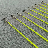 5pcs 40cm Fishing Rod Tip Retractable Carbon Fiber Fiberglass Fishing Pole with Top Ring Boat/Raft Rod Tip Spare Tail Fiberglass