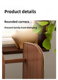 Solid wood bookshelf, desk shelf, desktop finishing, Nanzhu simple vertical table, small retractable storage shelf