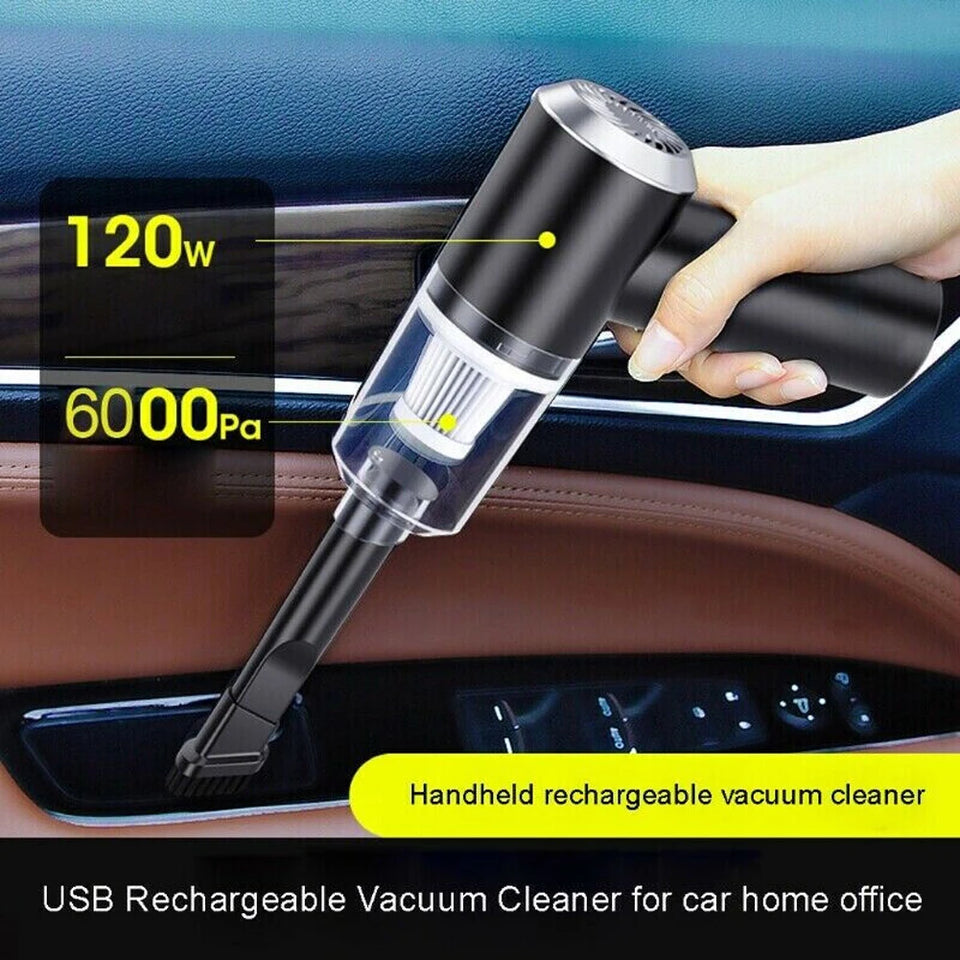 6000Pa Cordless Handheld Vacuum Cleaner 120W High Power Vacuum Cleaner Fully Automatic Power Cleaning Appliance for Home and Car