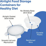 48-Piece Leakproof Food Storage Containers Set, BPA-Free, Stackable Meal Prep, Easy-Snap Lids, Includes Labels & Marker