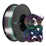 KINGROON Rainbow Silk PLA Filament 1.75mm 1KG Multicolor Gradient 3D Printer Materials Color Change Smooth Silky PLA Plastic New