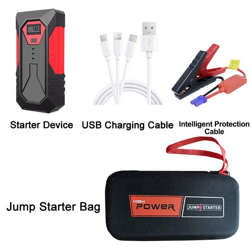 GKFLY 4000A/8000A Car Jump Starter 12V Power Bank Portable Starting Device Car Battery Booster for Gas/Diesel 5L/3L