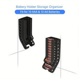 Battery Storage Organizer Combo Battery Organizer Storage Holder Small Battery Keeper Wall Holder Battery Dispenser Holder