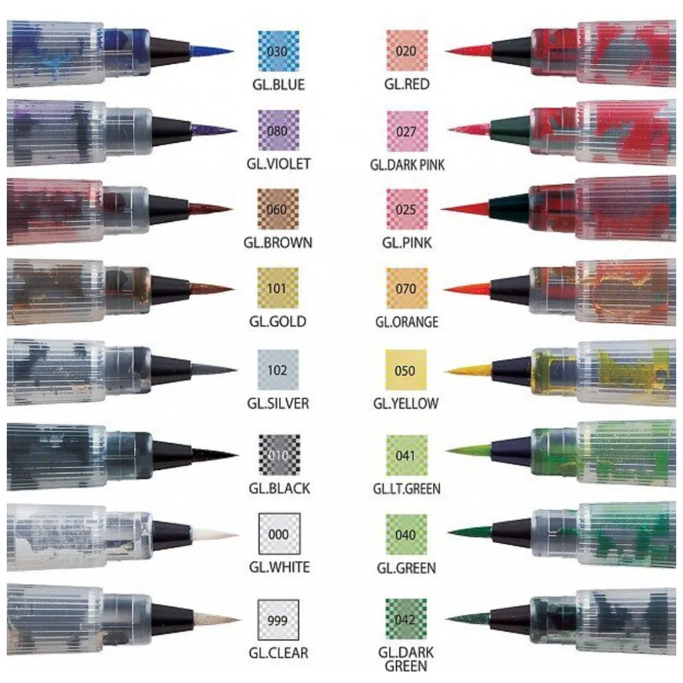 1PC ZIG Kuretake Wink of Stella Bling Brush Pen Multicolor Shiny Watercolor Flashing Powder Soft Glitter Pens MS-56 Marker