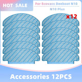 Compatible for Ecovacs Deeboot N10 / N10 Plus Replacement Accessories Parts Main Side Brush Hepa Filter Dust Bag Mop Cloth
