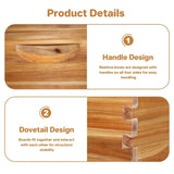 10 Frame Deep Brood Bee Hive Box Dipped in 100% Beeswax Wooden Frames Beehive Box for Beginner Beekeeper Beekeeping Supplies