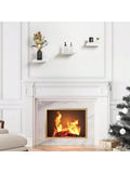 Square Floating Shelf Wood Wall Small Shelves for Living Room Decor Display Stand Bedroom Bathroom Decorative Floating Shelf