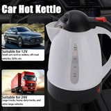 1000 ML Car Hot Kettle Car Truck Water Heater 250 W 12/24 V Tea Coffee Kettle Fast Boiling for Coffee Tea Drinks for Travel Home