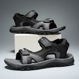 Summer New Sandals Men's Water Beach Breathable Quick Drying Shoes Comfortable Flat Bottom Non slip Sandals Driving Shoes