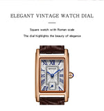 Sanda 1116 New Fashion Elegant Women's Analog Quartz Watch, Rectangle Dial, Water Resistant Business Wristwatch