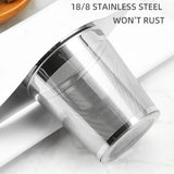 Tea Infuser Basket with Dual Handle Fine Mesh Stainless Steel Cup Loose Leaf Tea Funnel Strainer Tearoom Supplies