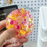 Squishy Balls Ice Beads Stress Relief Toy Super Soft Mochi Fidget Toy with Slow Rebound Texture for Adult Anxiety Relaxation