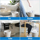 4 Gallon Small Trash Bags, 100 Count White Unscented Garbage Bag Liners for Bathroom and Home Use
