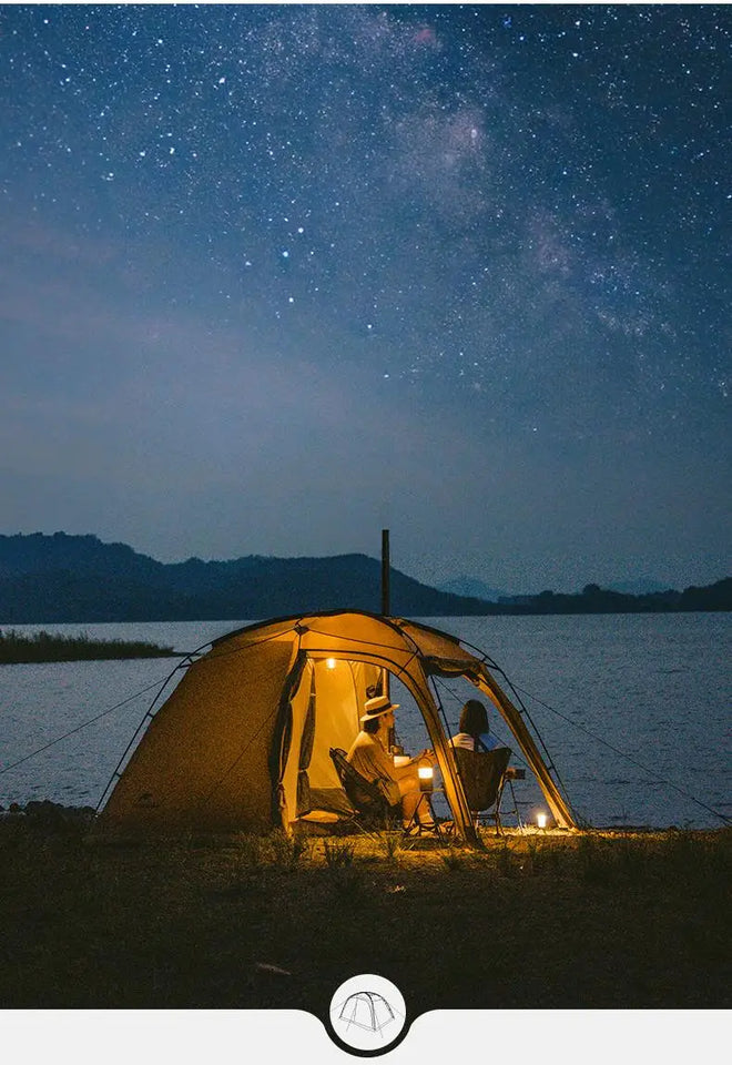 Naturehike Dune 7.6 Camping Tent 2 People 4 Season Tent Ultralight PU2000mm Outdoor Travel iking Tent With Chimney Screen Window