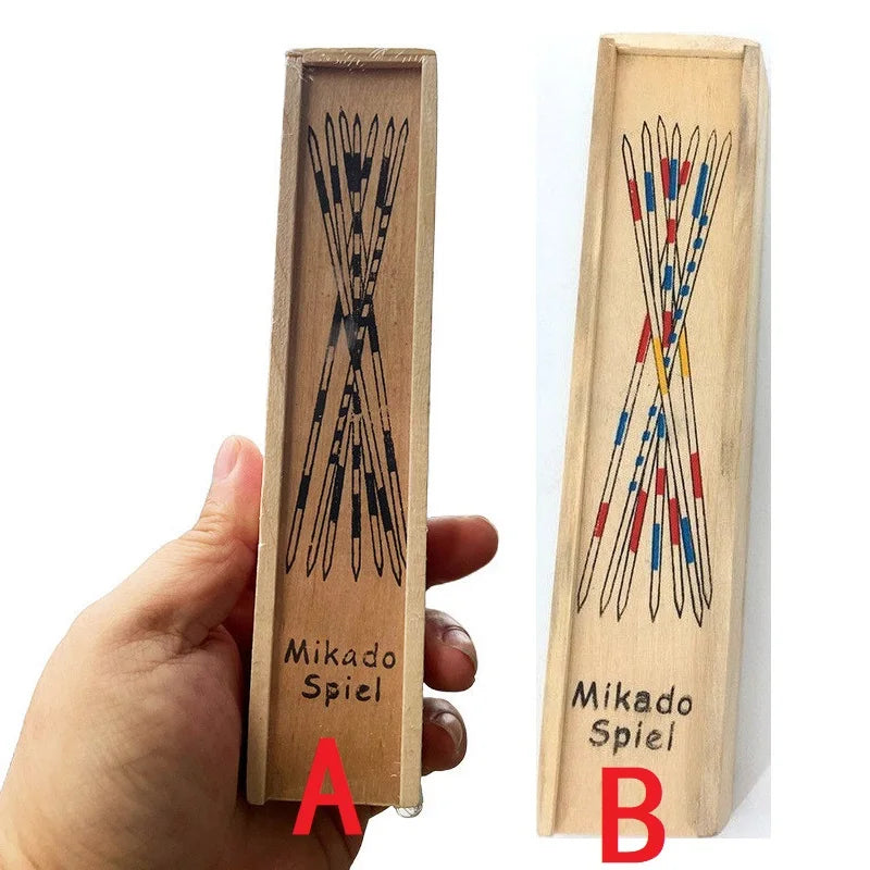 New Wooden Toys Pick Up Sticks Puzzle Game Multiplayer Board Stick Kids Educational Interactive Development Toy for Children