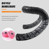 NPY FASHION Handlebar Tape Comfortable Anti-Slip PU Shock Absorbing Handlebar Wrap Tape with Handlebar Plug Cycling supplies