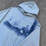 Grey Gothic Retro Pattern Printed Pullover Sweatshirt Men and Women American Hip Hop Fashion Jogger Casual Oversized Streetwear