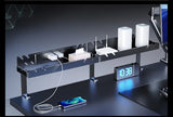 New No Punching Under Table Storage Rack Metal Cable Management Tray Standing Desk Organizer Cord Management Storage Accessories