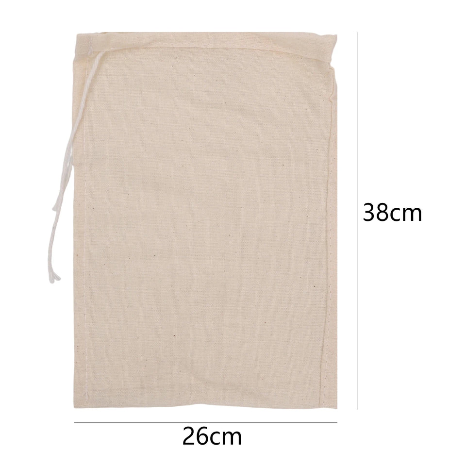 Cotton Strainer Bag Soy Milk Wine Filter Bags Nut Yogurt Clothbags Tea Coffee Juice Filter Net Reusable Kitchen Strainers Mesh