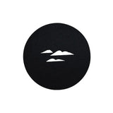 8 pcs Felt Coasters Creative Round Water Absorbent Heat Resistant Coffee Mats For Kitchen Office Bar Table Black