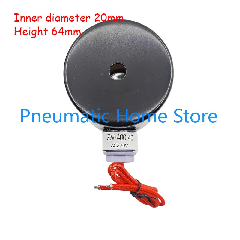 Solenoid Valve Coil for 2W-160-15 2W-200-20 2W-250-25 2W-400-40 2W-500-50 Series Water Valves AC220V DC24V Inner Diameter 16mm