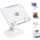 Eary Portable Laptop Stand for Desktop Height Angle Adjustable Holder for Notebook Floor Book Desk Gifts for Kids Girls Students