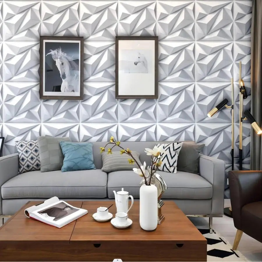 10pcs 30x30cm 3D Art Wall Panel background wall decoration exterior 3D wallpaper suitable for room bathroom ceiling hotel office