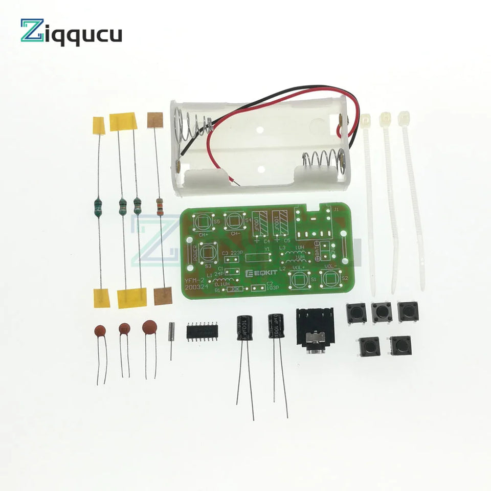 76-108MHz FM Stereo Radio DIY Kit Wireless FM Receiver Module Frequency DIY Electronic Production Training Welding Skills