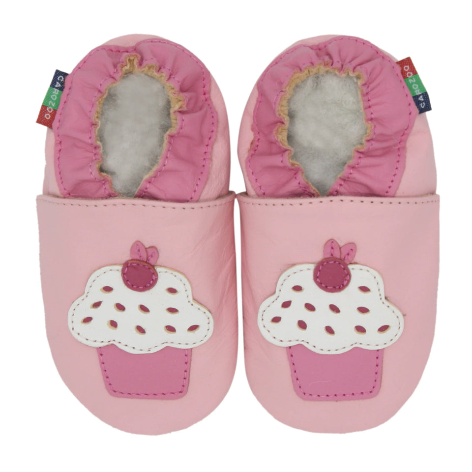 002Carozoo Girl Boy Shoes Soft Sheepskin Leather Shoes Skid-Proof Soft Soled Shoes Baby First Walkers Shoe Fit 0-24 Monther