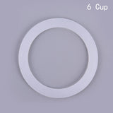 2pcs Silicone Seal Ring Flexible Washer Gasket Ring Replacenent For Cups Moka Pot Kitchen Coffee Espresso Makers Parts