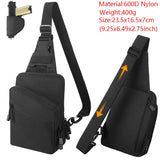 Concealed Carry Bag Tactical Crossbody Sling Backpack Shoulder Gun Holster Bag Chest Pack EDC Pouch Pistol Holster Bag Hunting