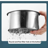 Stainless Steel Swan Sink Strainer Basket Kitchen Sink Garbage Filter Swan Dry And Wet Separation Hook Drain Rack