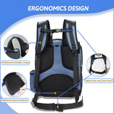 Pet Backpack Expandable Foldable Cat Carrier for Small Medium Dog and Cat Transport Dog Bag Large Space Pets Carrier with Zipper