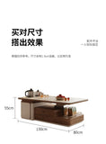 Tea Making Integration Rectangle Coffee Table Storage Fashion Living Room Center Sofa Side Table Interior Decor Items Furniture