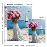 Sea Sailboat 5D Diamond Painting Kit Seaside Scenery New Arrivals Mosaic Cross Stitch DIY Home Decor Gift for Adult Beginners