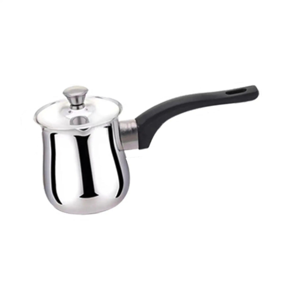 Coffee Pot with Handle Butter Melting Pan Milk Butter Warmer Pot Coffee Maker for Camping Home Kitchen Office Restaurant