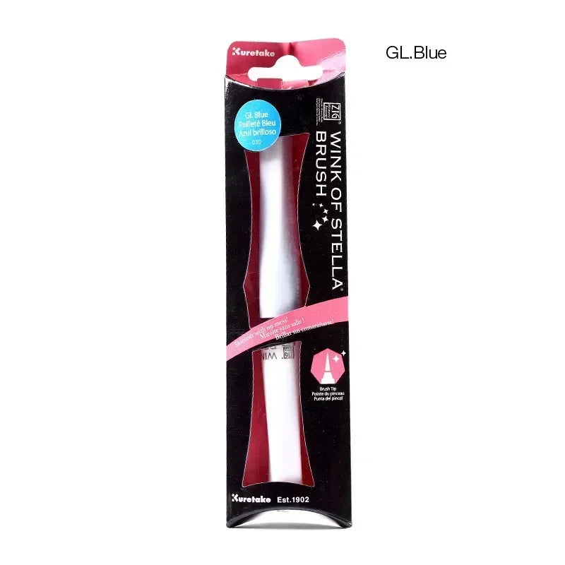 1PC ZIG Kuretake Wink of Stella Bling Brush Pen Multicolor Shiny Watercolor Flashing Powder Soft Glitter Pens MS-56 Marker