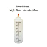 Commercial Plastic Sauce Squeeze Bottles with Lids, Salad Dressing Jam Dispenser Large Kitchen Gadgets
