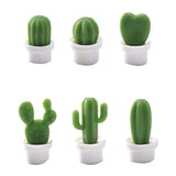 6Pcs/Set 3D Cute Succulent Plant Magnet Message Sticker for Kitchen Refrigerator Magnet Button Cactus decoration accessories