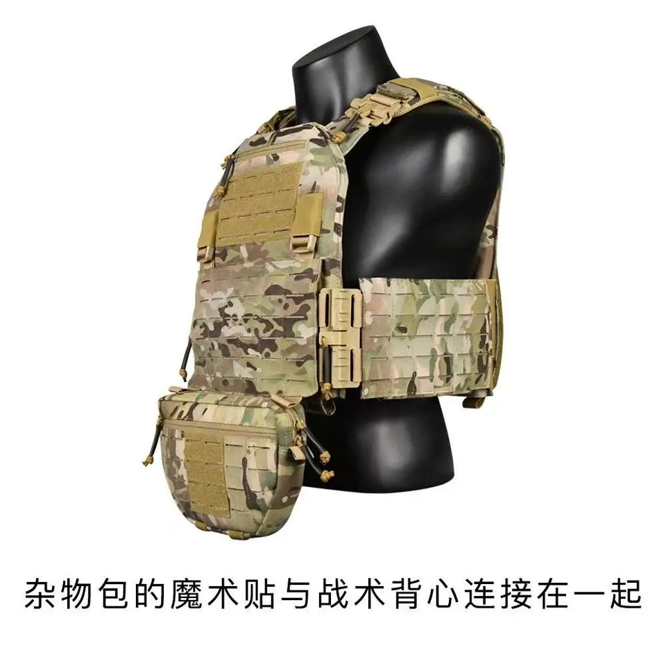 1050D Sports Hunting Dump Pouch Nylon Front Pouch of Plate Carrier Chest Rig with Molle Carrying Kit Pouch