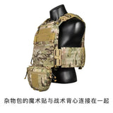 1050D Sports Hunting Dump Pouch Nylon Front Pouch of Plate Carrier Chest Rig with Molle Carrying Kit Pouch