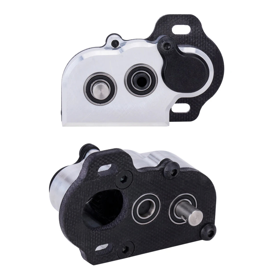 48Pitch Ultralight Portal Transmission Tiny Gearbox with Slipper Pad for 1/10 LCG Chassis Cheater Rigs Capra SCX10 III AR45 Axle