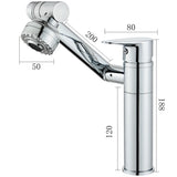 Basin Faucet Modern Bathroom Mixer Tap Black/chrome Wash basin Faucet Single Handle Hot and Cold Waterfall Faucet