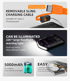 CYCLAMI RVL01 Bicycle Headlight Bike Light Cycling 5000mAh Type-C Charging Front Lamp For Garmin XOSS IGPSPORT COOSPO GEOID