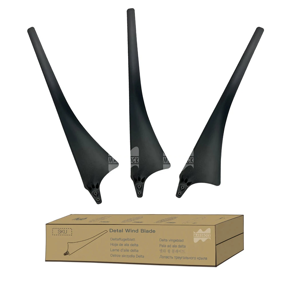 High Strength Carbon Fiber Wind Turbine Blades and 3 5 6 Wheel Hub Accessories, DIY Horizontal Wind Turbine Windmill Assembly
