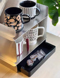 Coffee Cup Storage Display Stand Stainless Steel Retro Bath Bedroom Cosmetics Organization Rack Luxury Creative Home Accessories