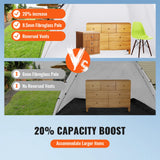 SucceBuy Portable Paint Booth Shelter 7.5x5.2x5.2/10x7x6ft Foldable Spray Painting Tent for Furniture Craft Project DIY Tool