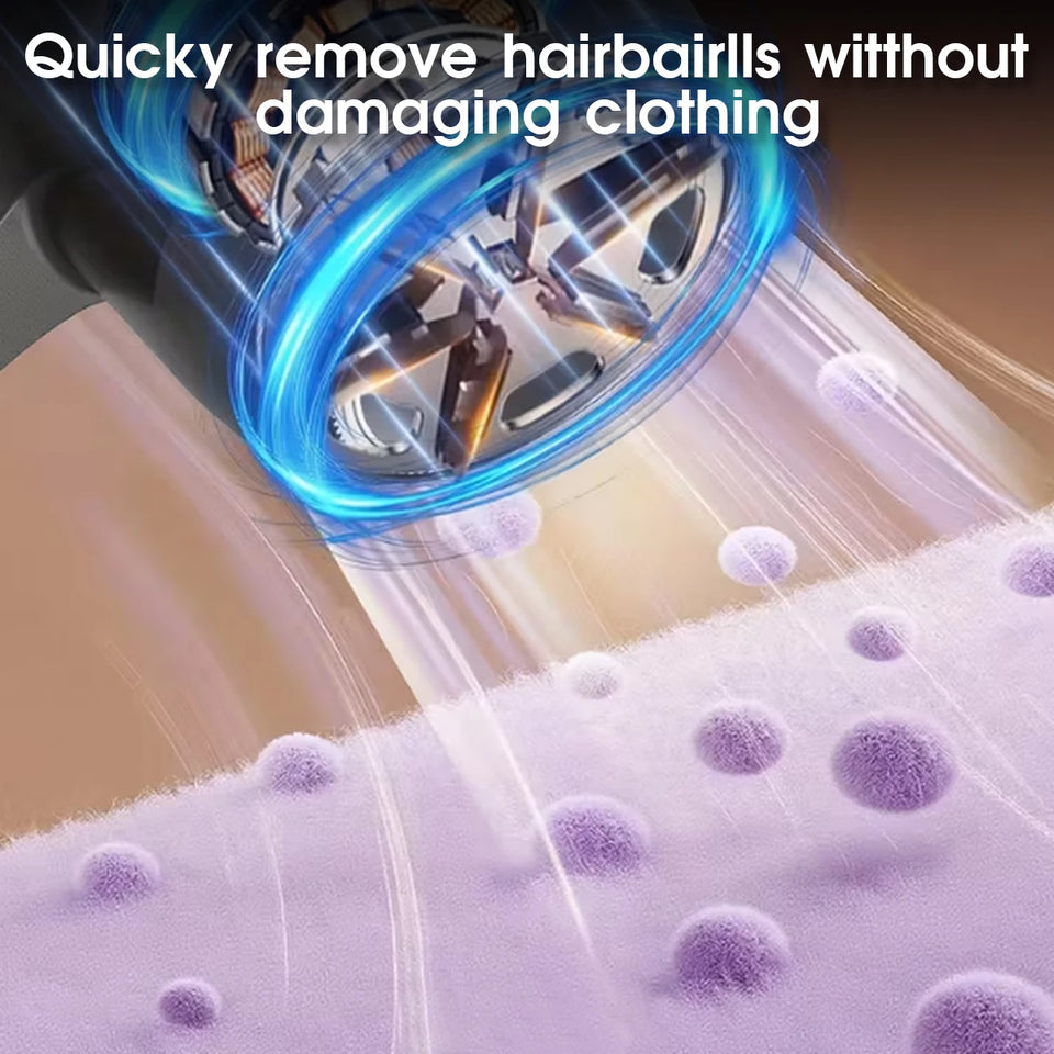 Digital display hair ball trimmer, shaving device, pilling device, rechargeable shaving and suction device, clothing